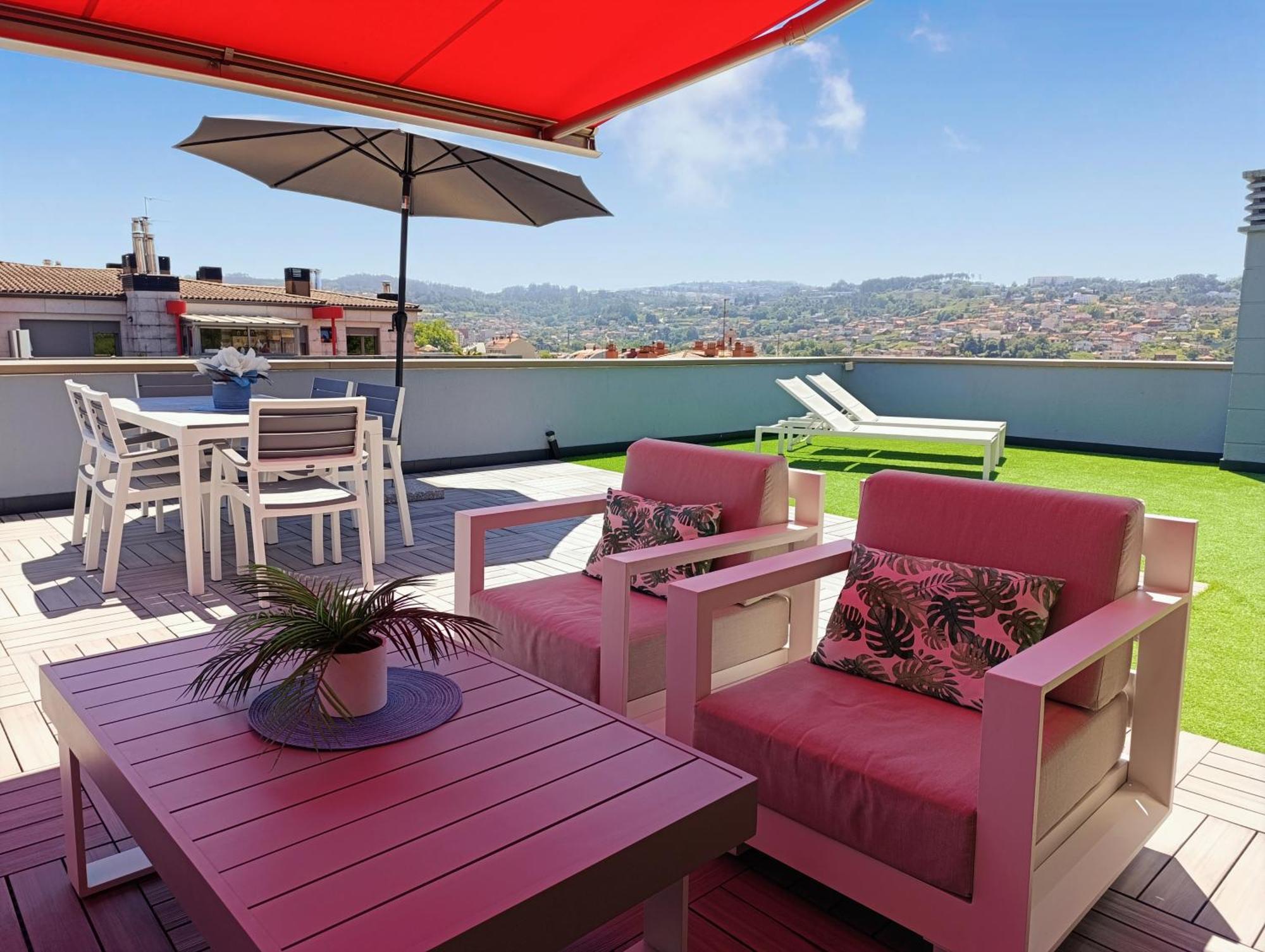 Апартаменты Atico Chill-Out De Lujo Con Piscina Y Parking Gratis Виго Экстерьер фото
